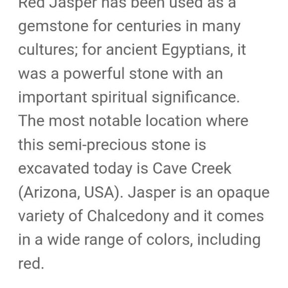 Red Jasper Tumble stone sealed in package not touched - Picture 7 of 7